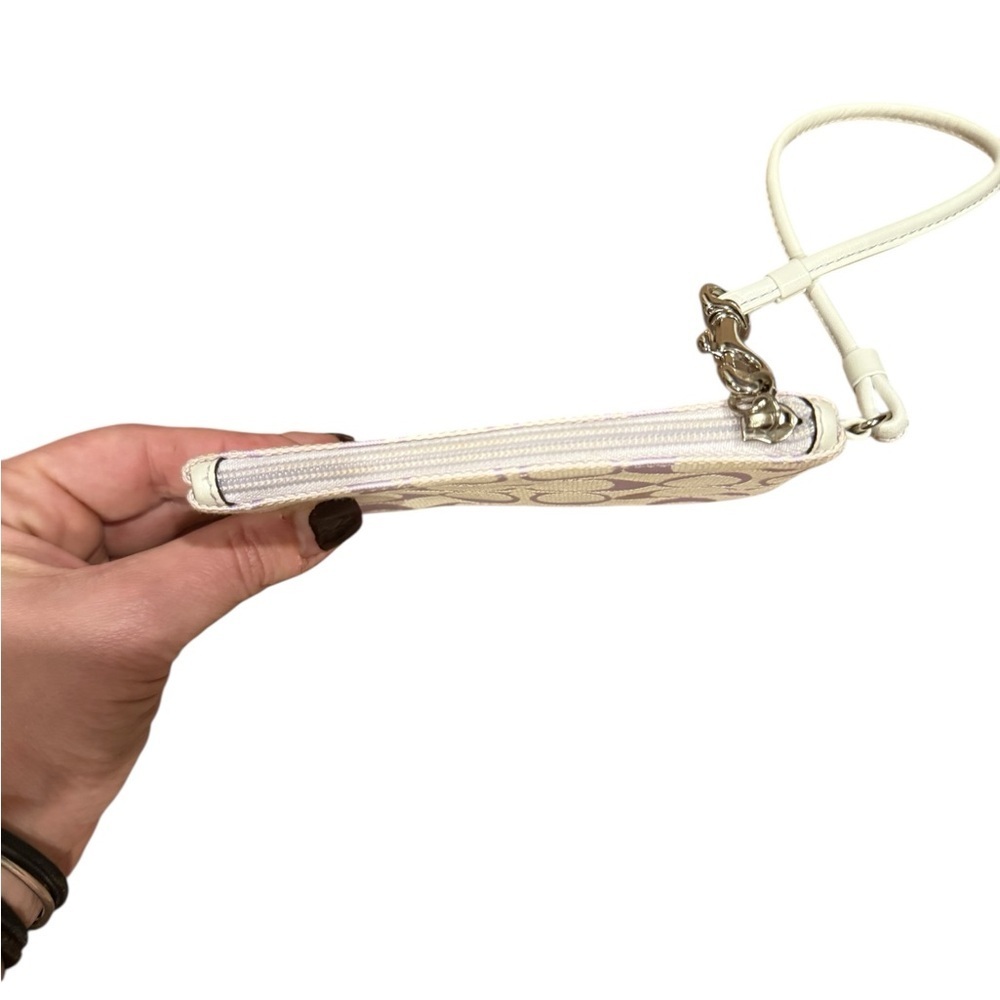 COACH Light Pink Wristlet with Strap - Picture 4 of 5